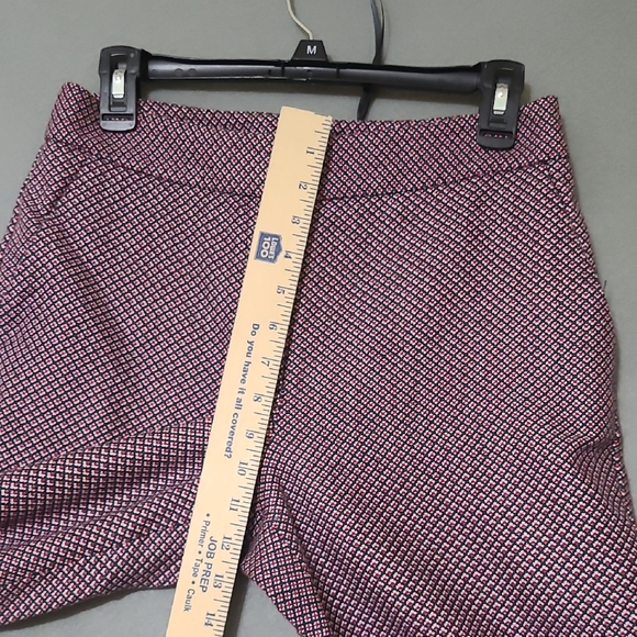 TALBOTS Women's Stylish Midrise Straight Leg REd & Blue Patterned Pants - Size 6 - Picture 13 of 13